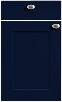 nolte® Landhausküche "Windsor Lack"  - Front Windsor Lack 72T Tiefblau softmatt